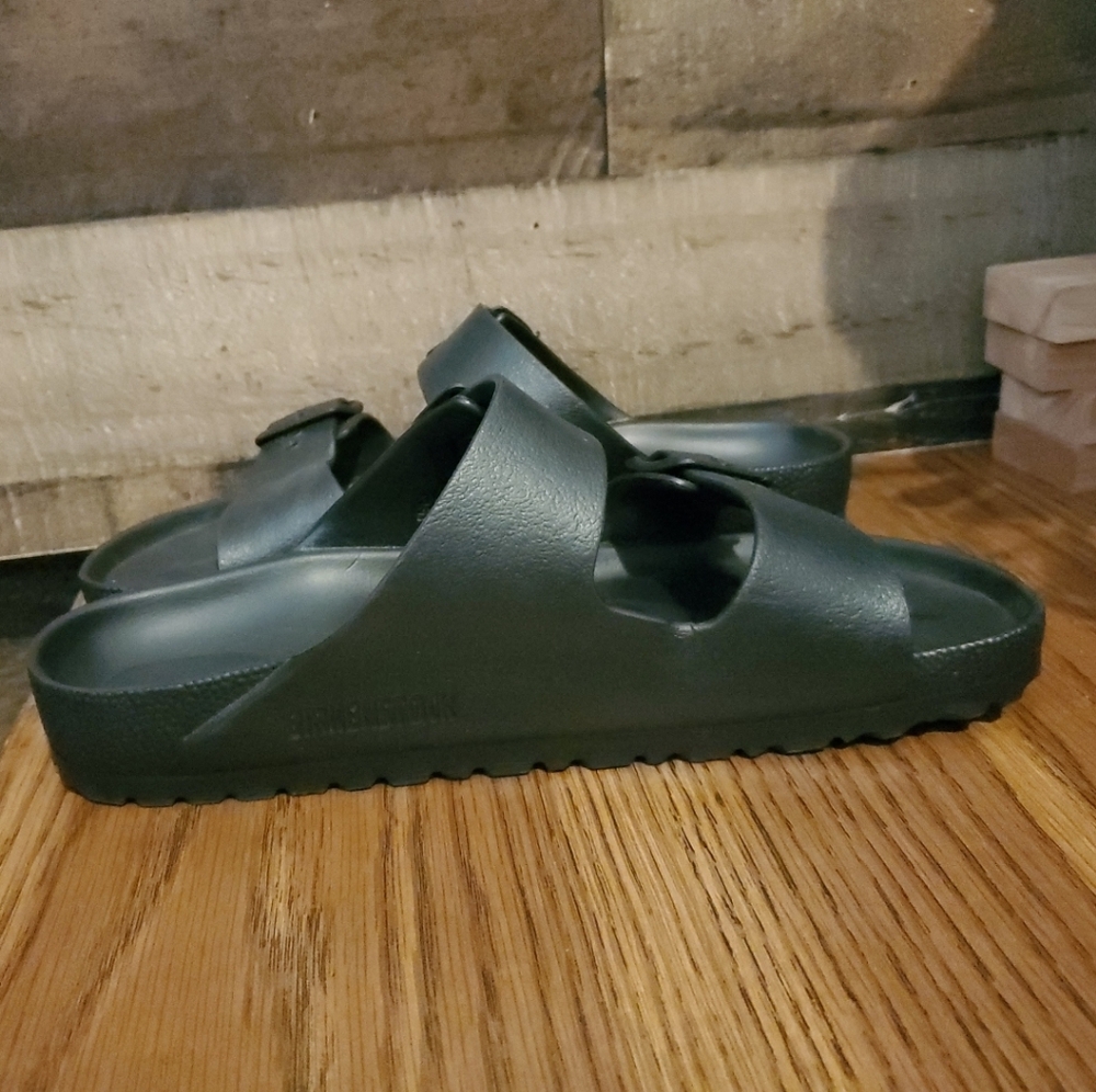 Birkenstock Arizona Essentials EVA Unisex Sandals Black Sz 39 US M 6.5 W 8.5 EUC - Picture 6 of 14